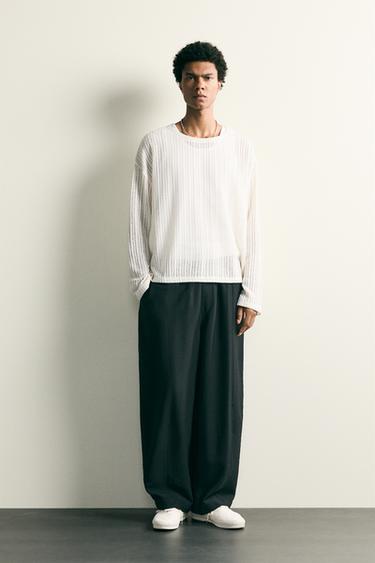 PANTALÓN FLUIDO BALLOON FIT - Negro de Zara