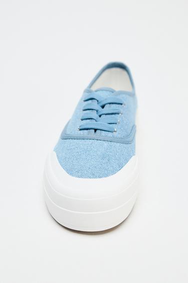 BASKETS DENIM CLAIR - Bleu jean de Zara - Image 5