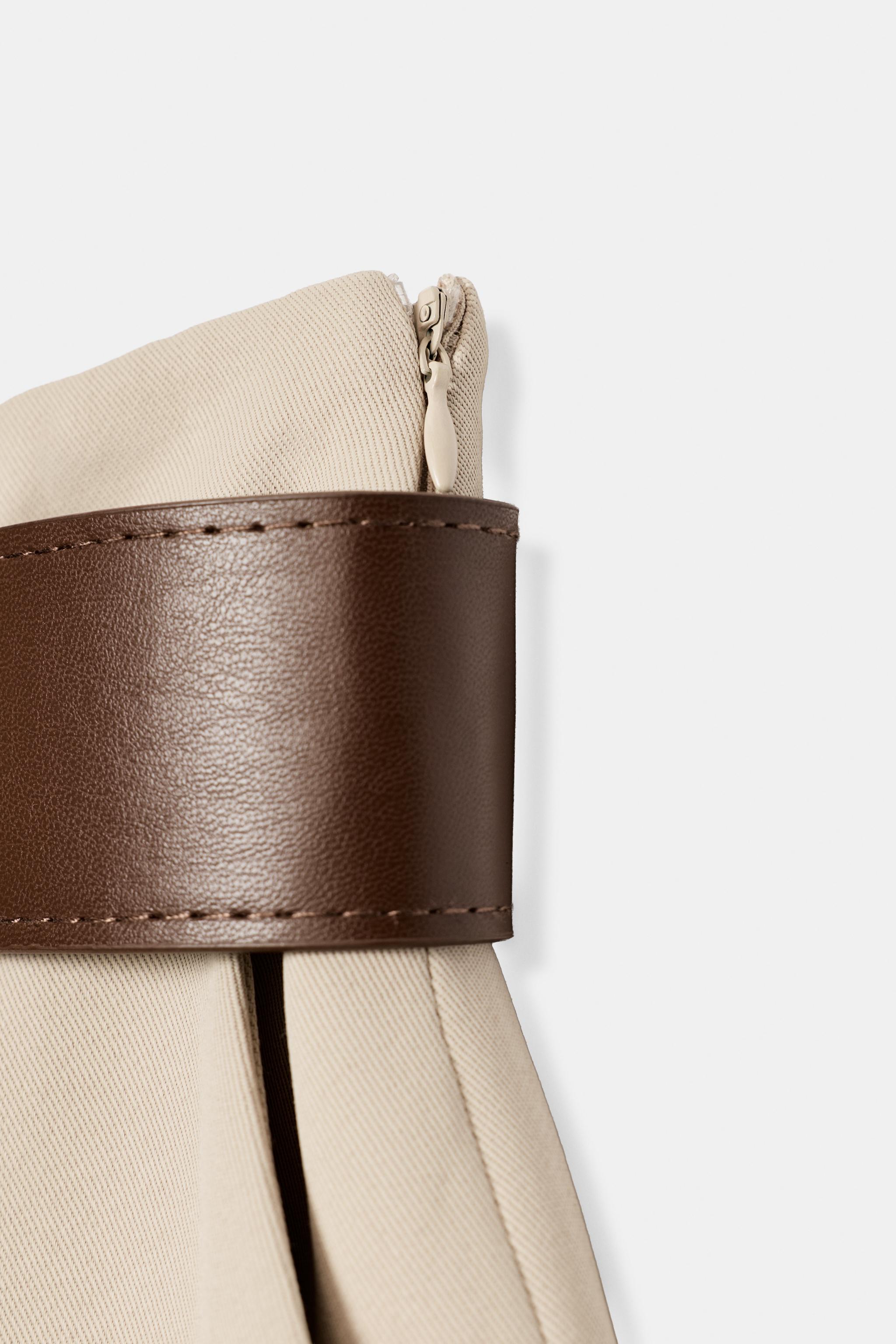 Zara Kemerli Culotte Pantolon görsel 6