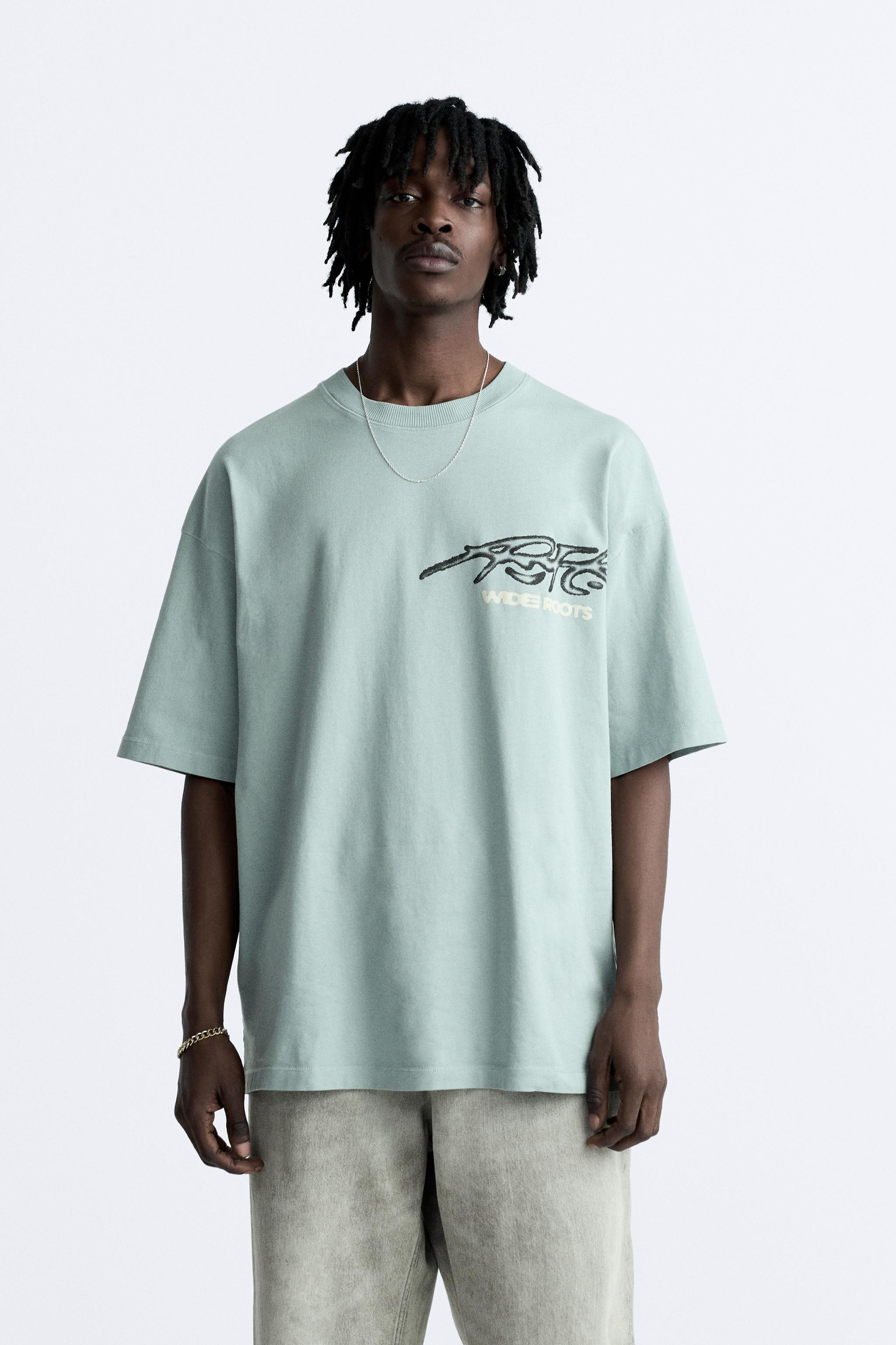 Oversized t shirt zara sale