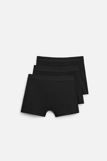 3-PACK OF BASIC BOXERS - Black by Zara - Image 1