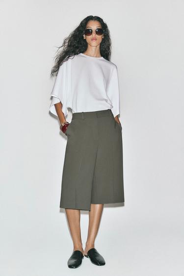 BERMUDA SHORTS WITH POCKETS - Khaki by Zara - Image 0