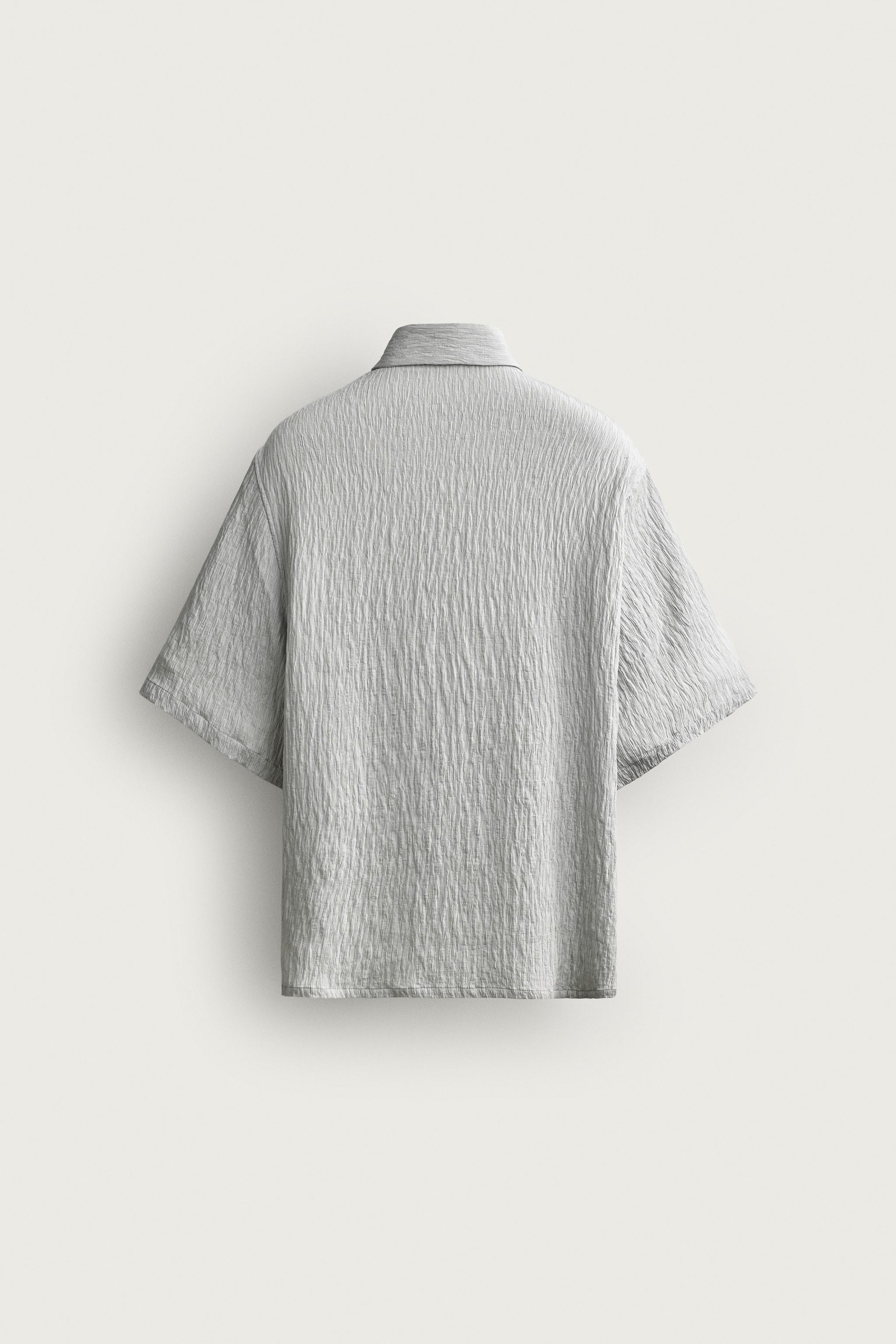 CHEMISE FLUIDE COUPE DÉCONTRACTÉE TEXTURÉE