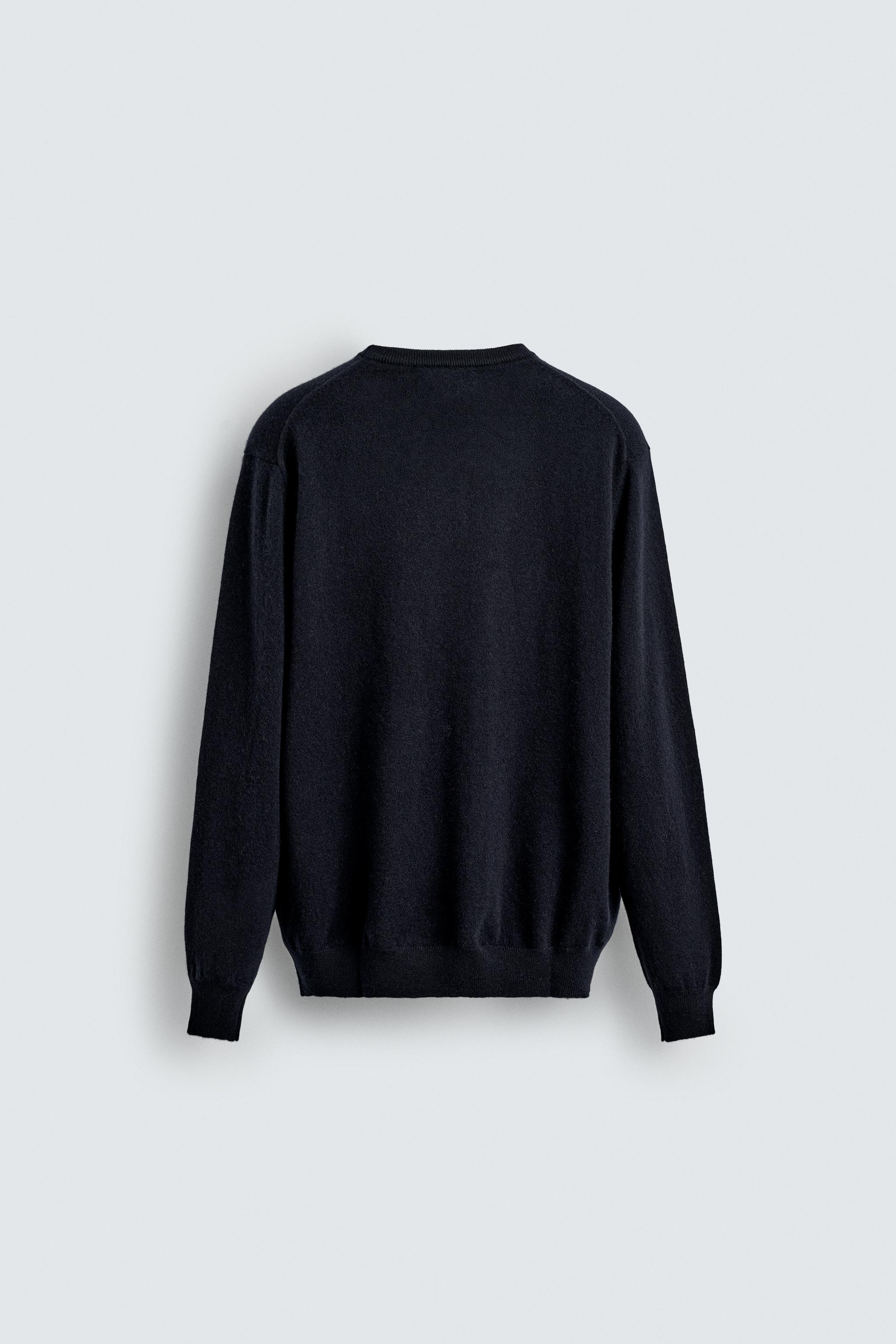 新品未使用【ZARA】ニットセーター XL ネイビー/ホワイト ZARA - ZARA MAN ネイビー ニットセーター XL の通販 by ディグ