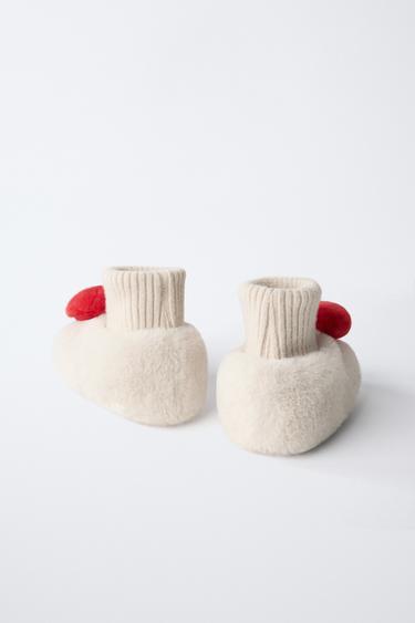 HEART SLIPPERS - Ecru White by Zara - Image 4