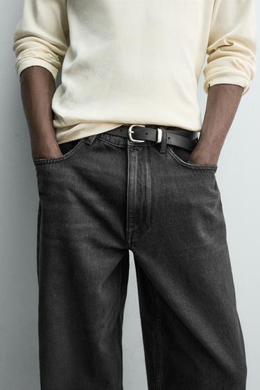 BAGGY FIT JEANS - Charcoal by Zara - Image 6