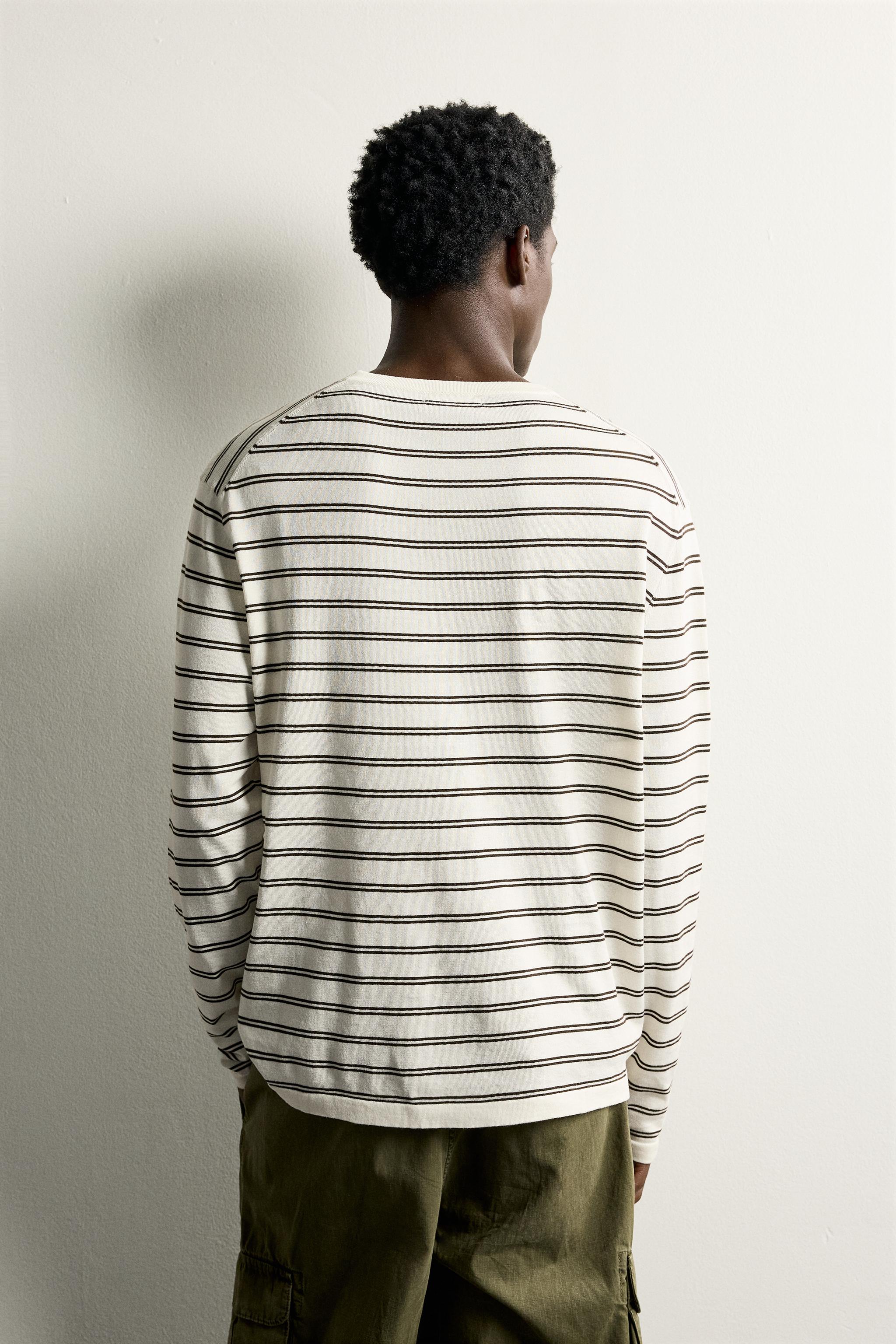 LIGHTWEIGHT STRIPED JACQUARD JUMPER