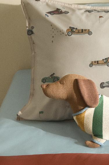 COUSSIN ENFANT CHIEN TRICOTÉ - Multicolore de Zara