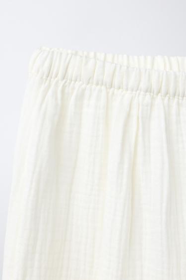 6-14 ANS/ PYJAMA TEXTURE ONDULÉE CONTRASTE - Écru de Zara - Image 6