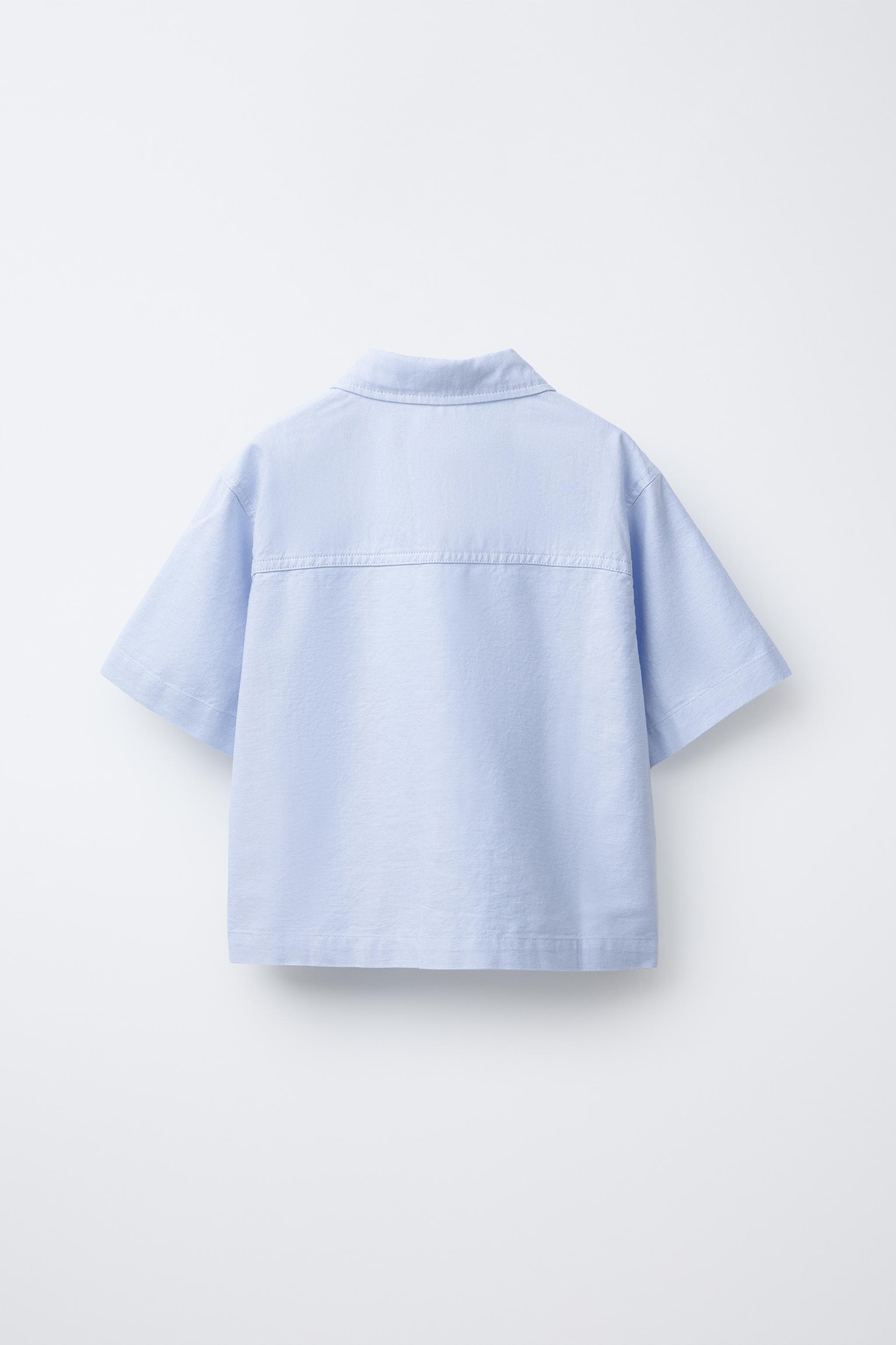 OXFORD 刺繍シャツ - ホワイト | ZARA Japan / 日本