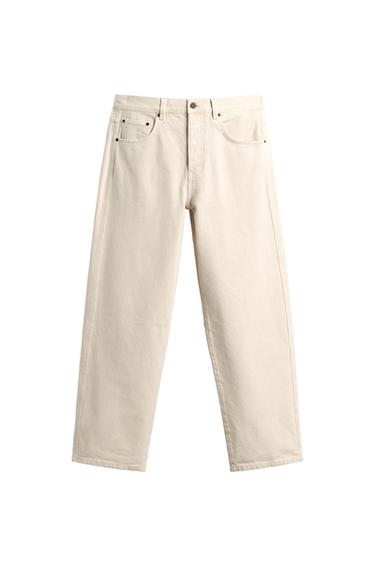 BALLOON FIT JEANS - Oyster-white by Zara