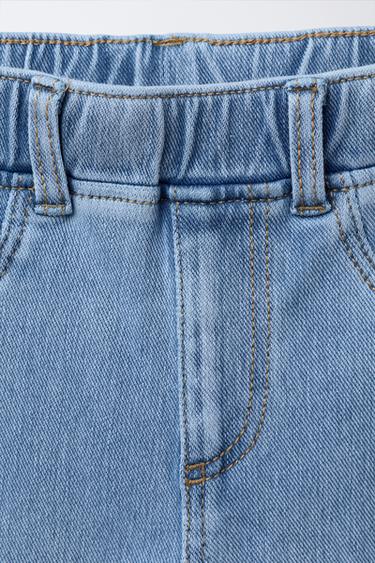 BASIC DENIM LEGGINGS - Light blue by Zara - Image 2