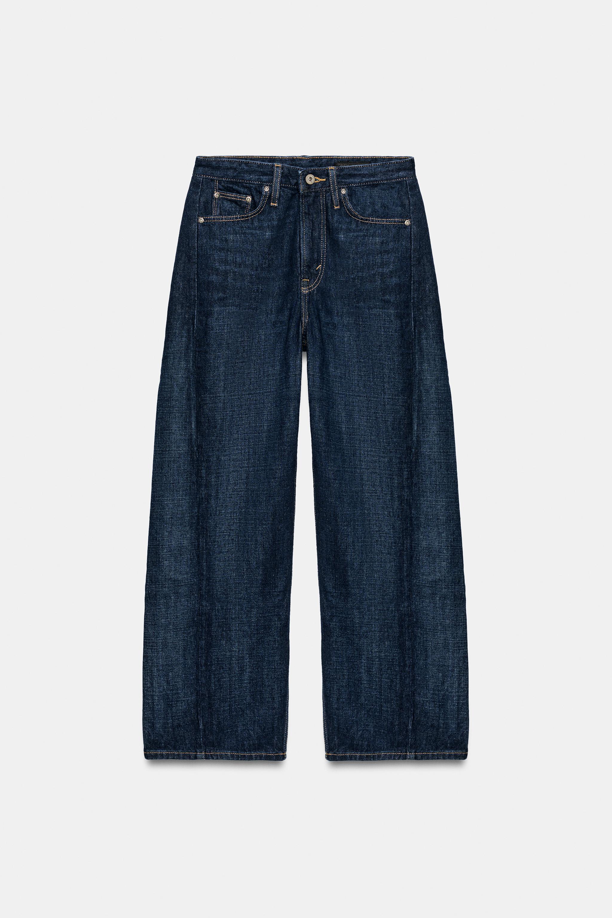 ZARA デニム JEANS ZW COLLECTION ANKLE RELAXED CINTURA MÉDIA - Azul | ZARA Brasil