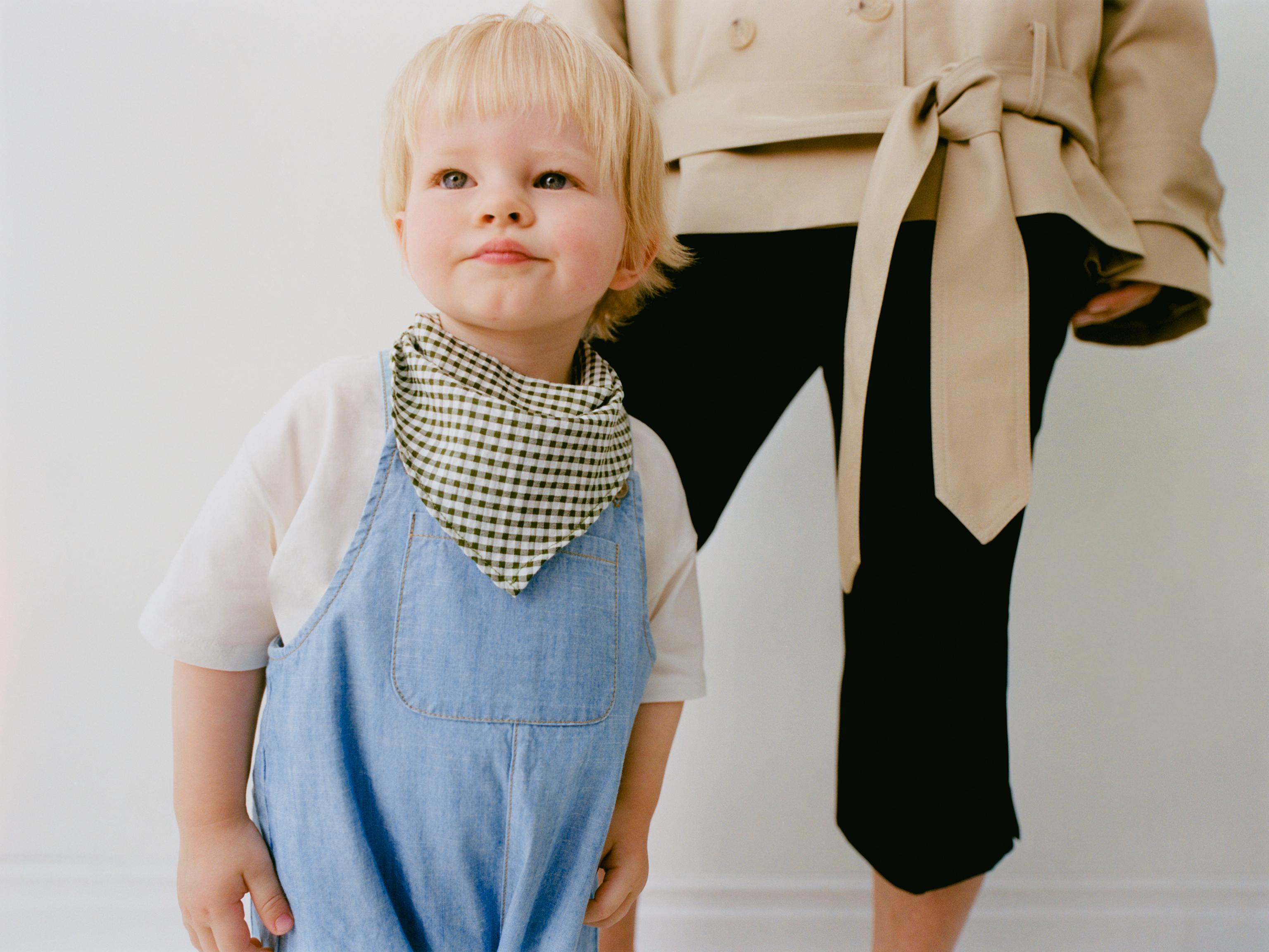 DENIM OVERALL SHORTS