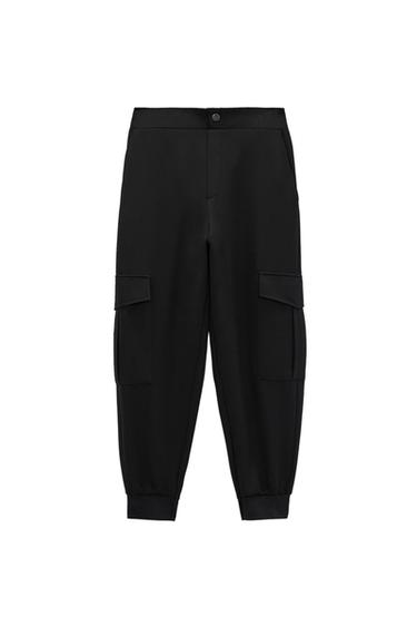 CARGO TROUSERS WITH CUFFED HEMS