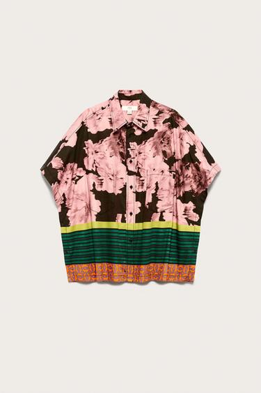 Zara LIMITED EDITION PRINTED TUNIC SHIRT - Printed