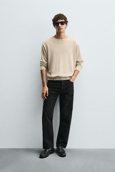 REGULAR STRAIGHT-LEG JEANS - Charcoal by Zara