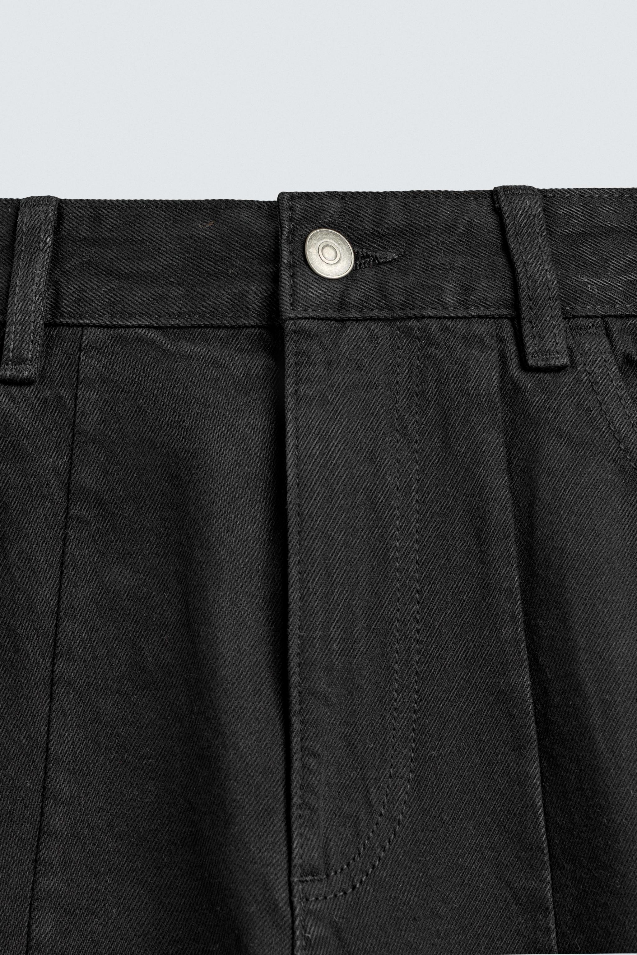 ZIPPERED BALLOON FIT JEANS