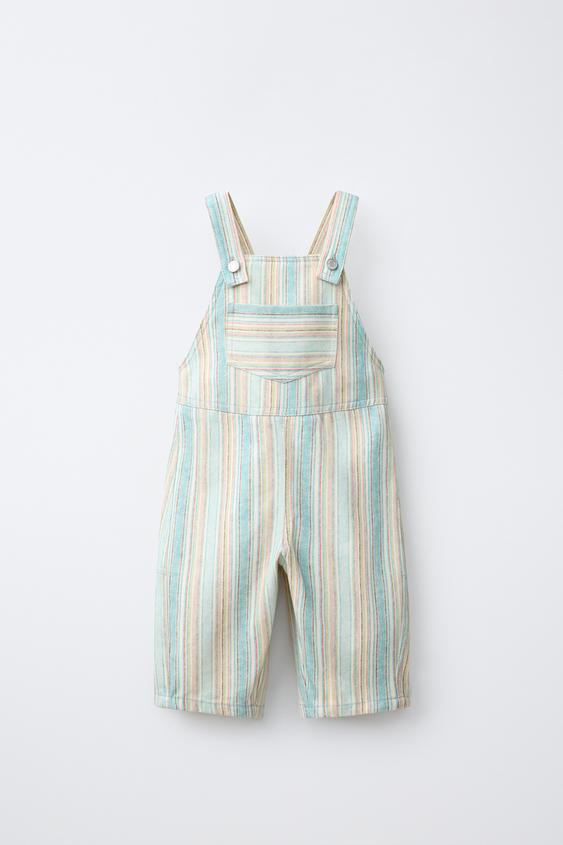 PETO LONGO ESTAMPADO RAIAS - Azul / Verde de Zara - Imaxe 0