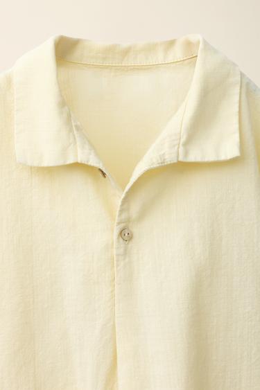 PLEATED SHIRT CREATED BY CARAMEL LONDON X ZARA - Lime by Zara