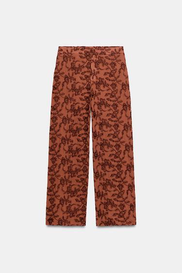 PANTALON DROIT BRODERIES - Tuile de Zara - Image 5