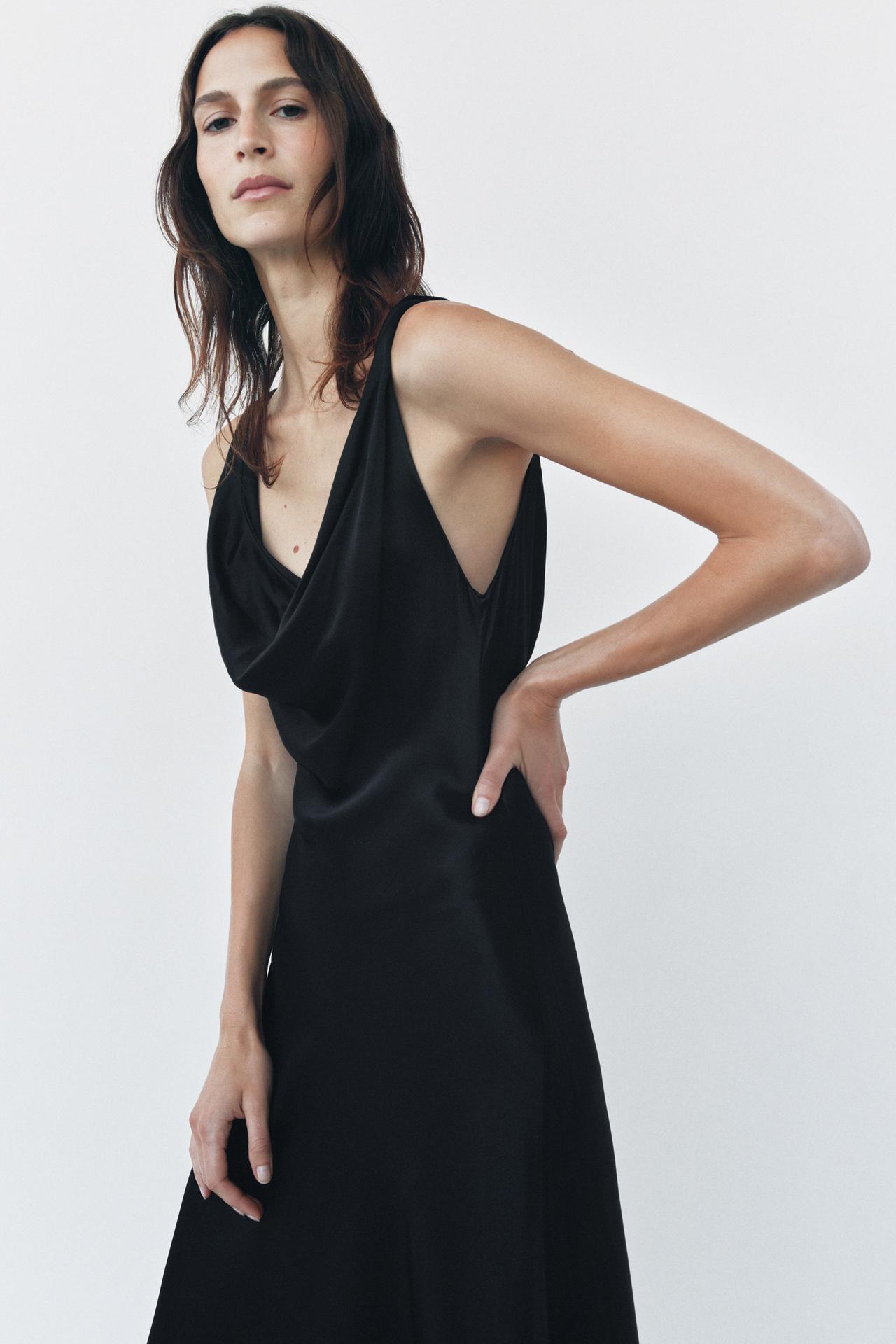 ZW COLLECTION LONG SATIN DRESS