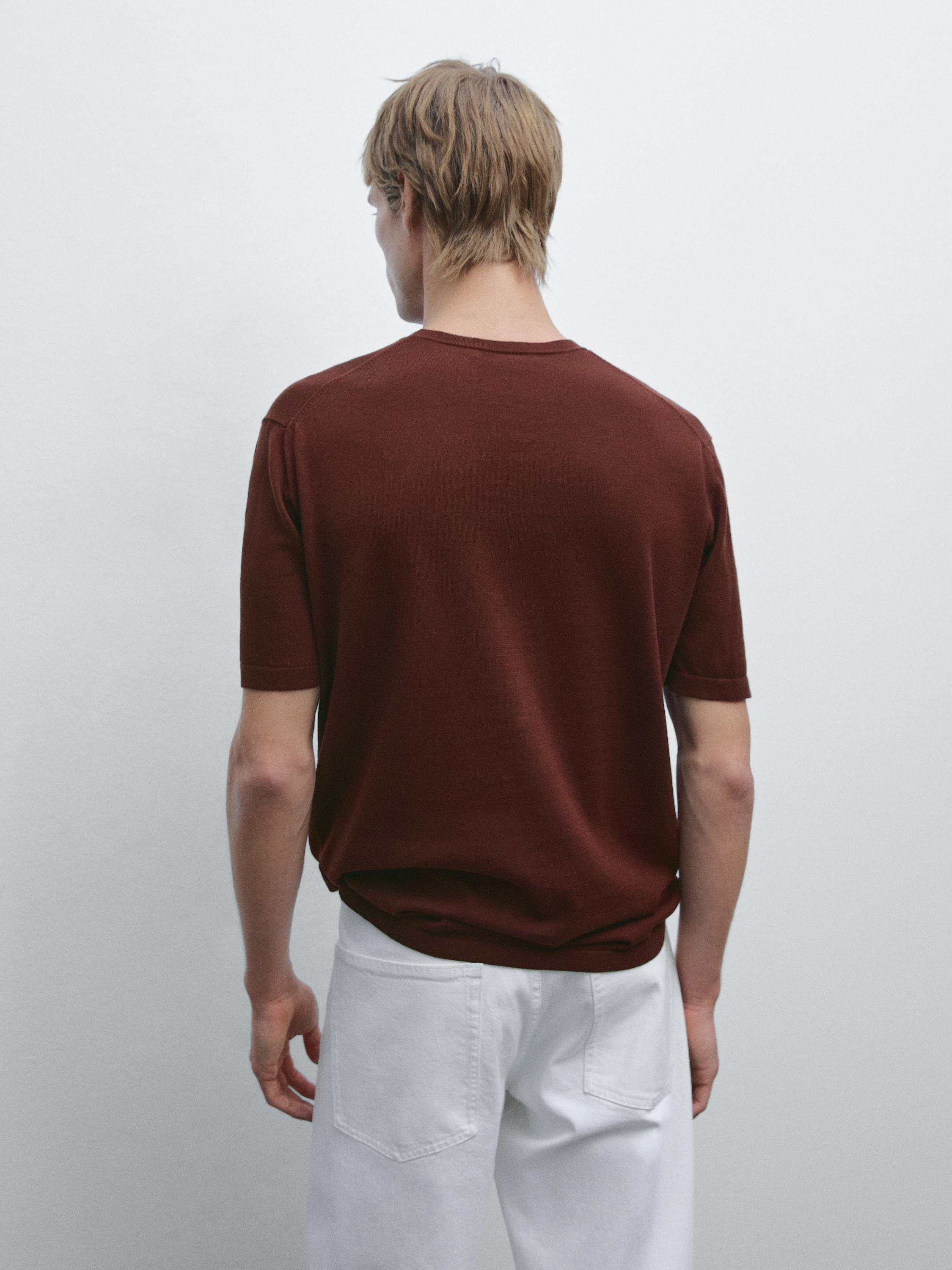 T-shirt en maille 100 % coton