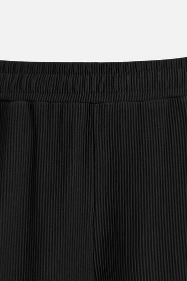 PANTALON DE JOGGING STRUCTURE VERTICALE - Noir de Zara - Image 7