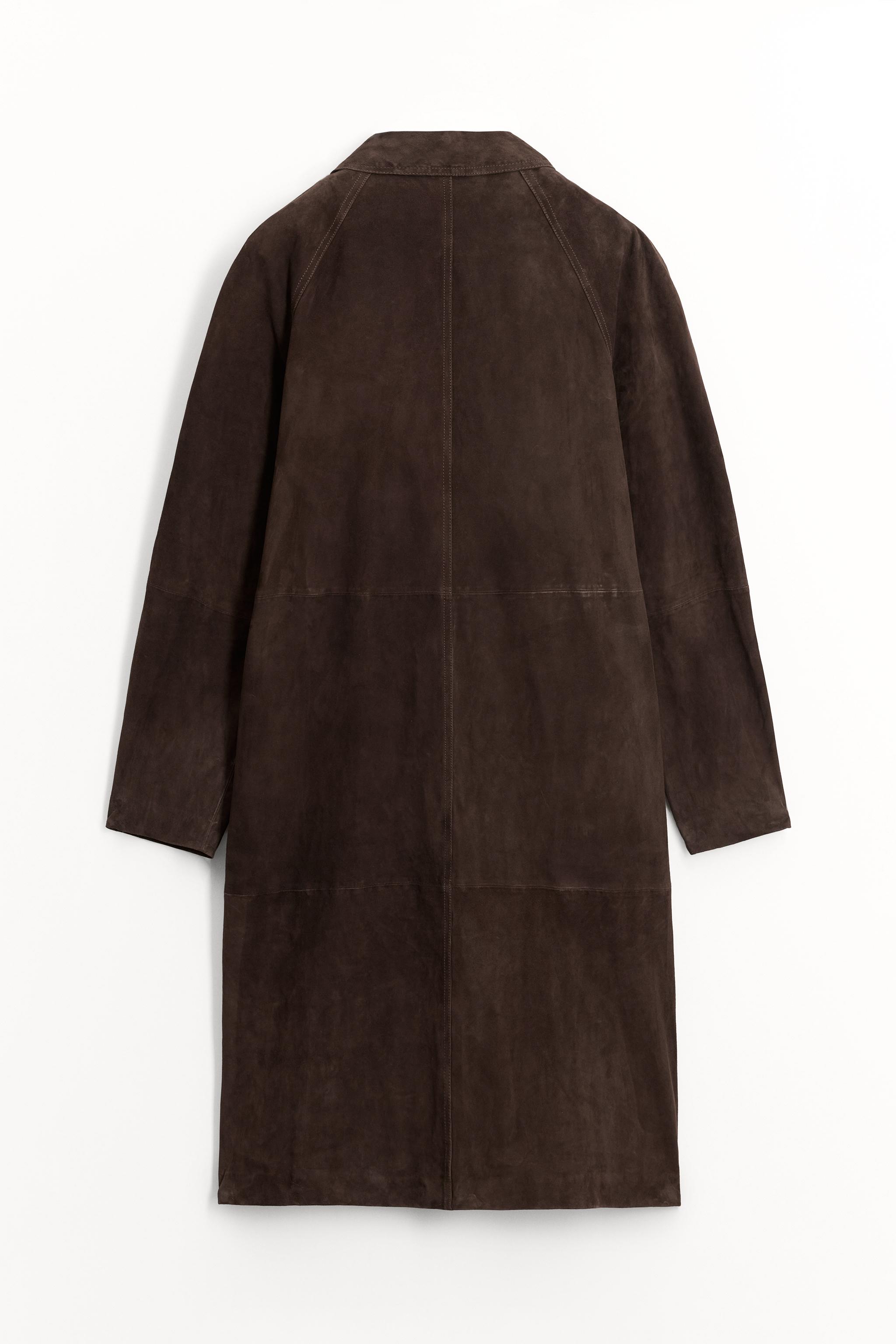 ZW COLLECTION 100% SUEDE COAT LIMITED EDITION - Brown | ZARA