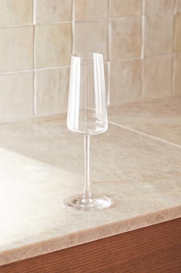 CONICAL CRYSTALLINE FLUTE GLASS -  by Zara - Image 5