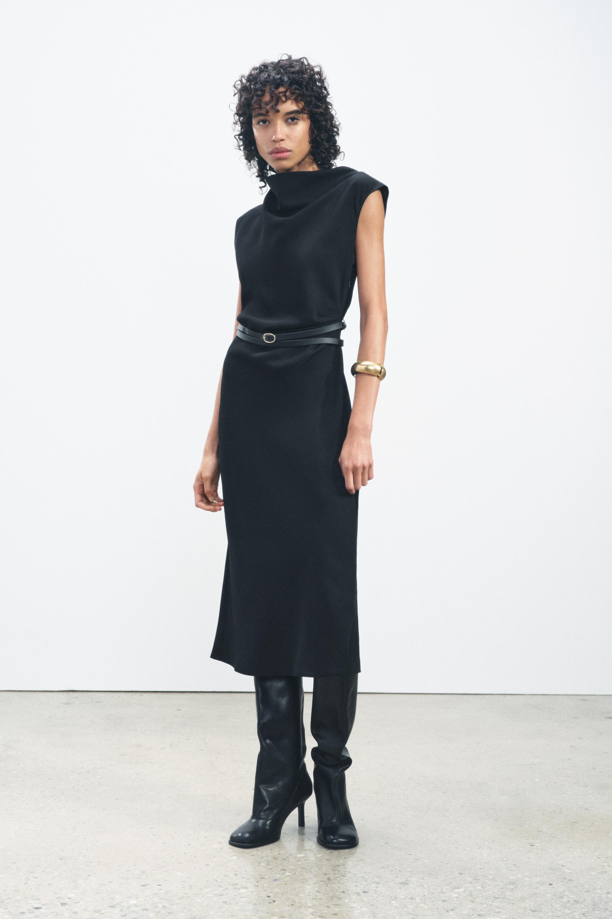 ZW COLLECTION MIDI DRESS WITH BELT