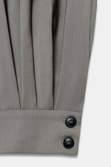 PANTALON BOUFFANT EN LAINE ZW COLLECTION ÉDITION LIMITÉE - Gris de Zara - Image 5