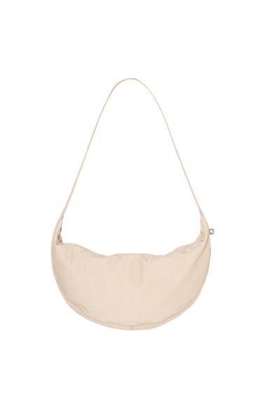 FABRIC SHOULDER BAG - Ecru White by Zara