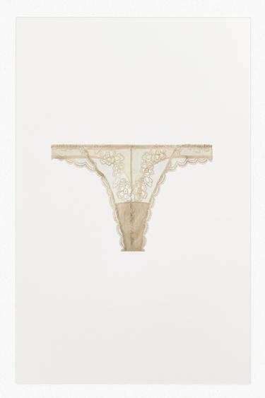 TANGA MESH AMB PUNTA - Cru de Zara