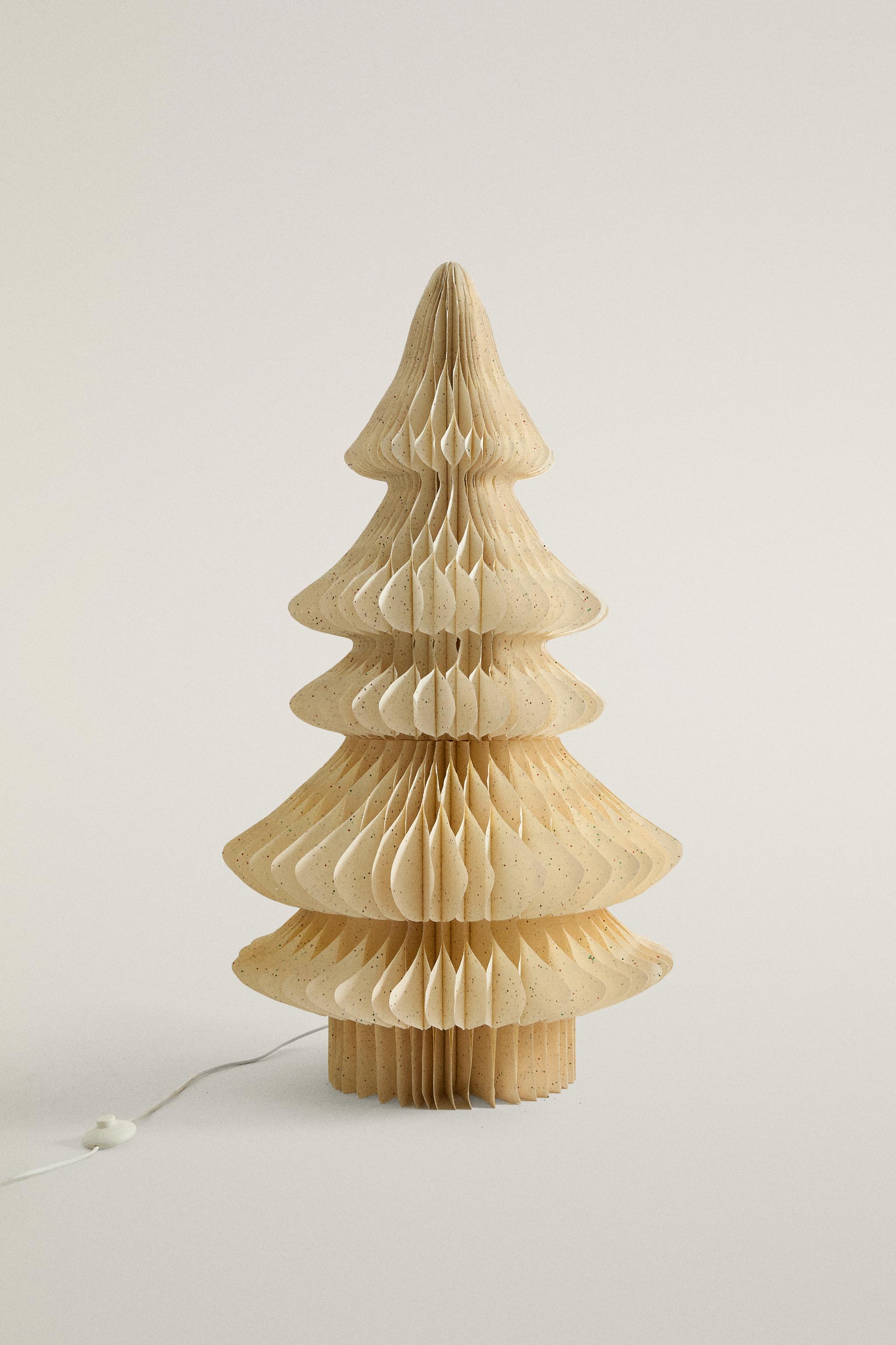PAPER CHRISTMAS TREE FLOOR LAMP (47.2 IN.)