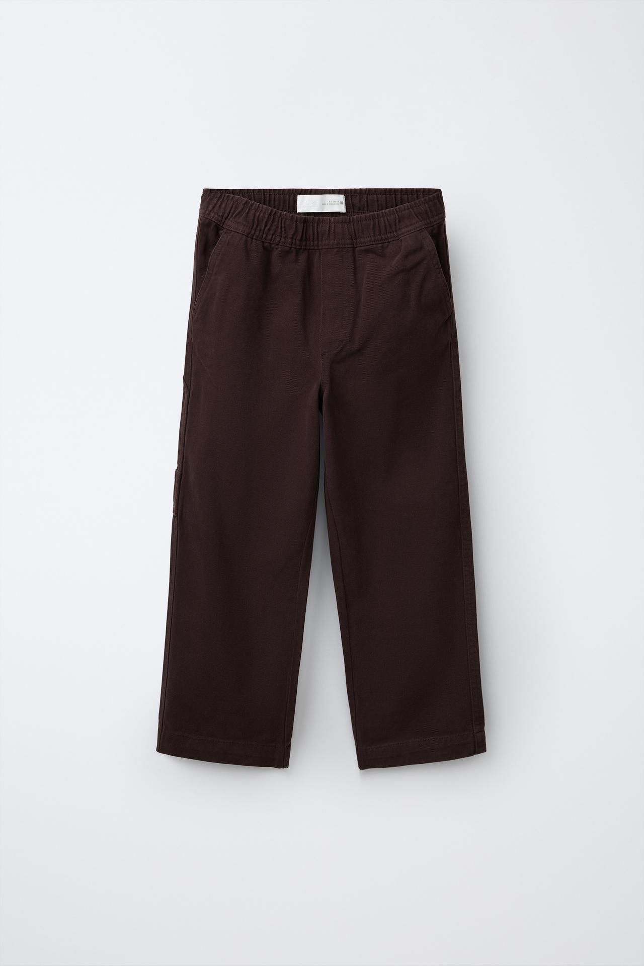 SOLID CARPENTER PANTS — Burgundy
