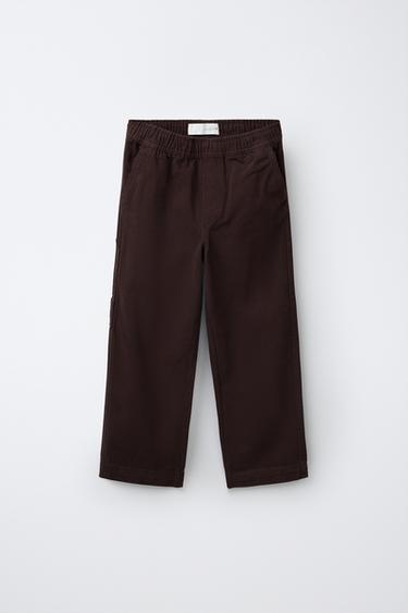 SOLID CARPENTER PANTS — Burgundy 1