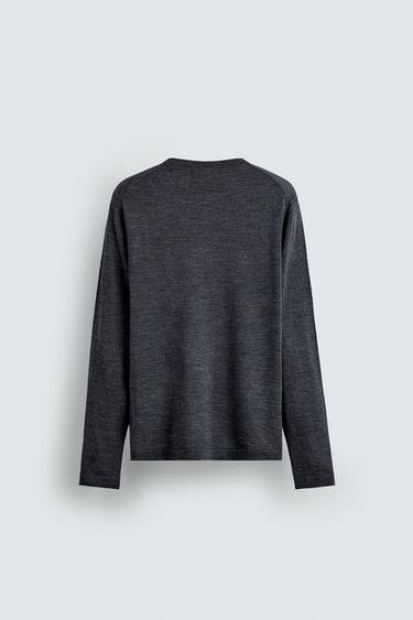 PULL 100 % LAINE - Gris anthracite de Zara - Image 7