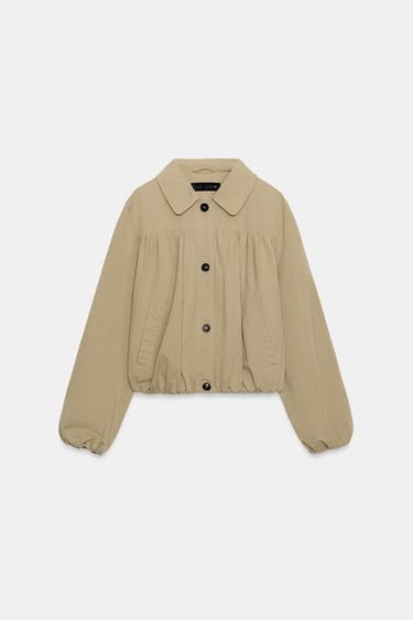 PUFF SLEEVE JACKET - camel by Zara