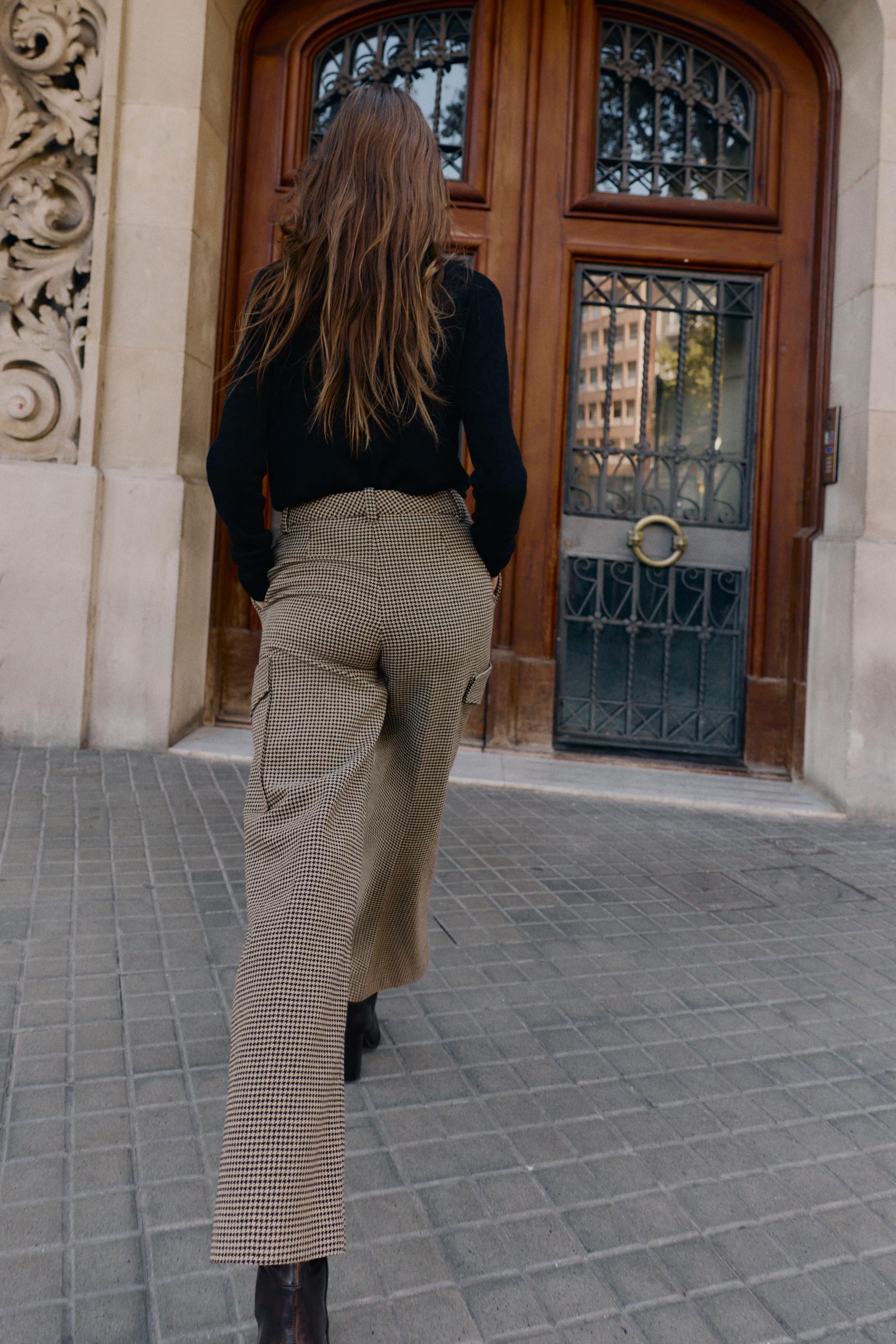 HOUNDSTOOTH CARGO PANTS