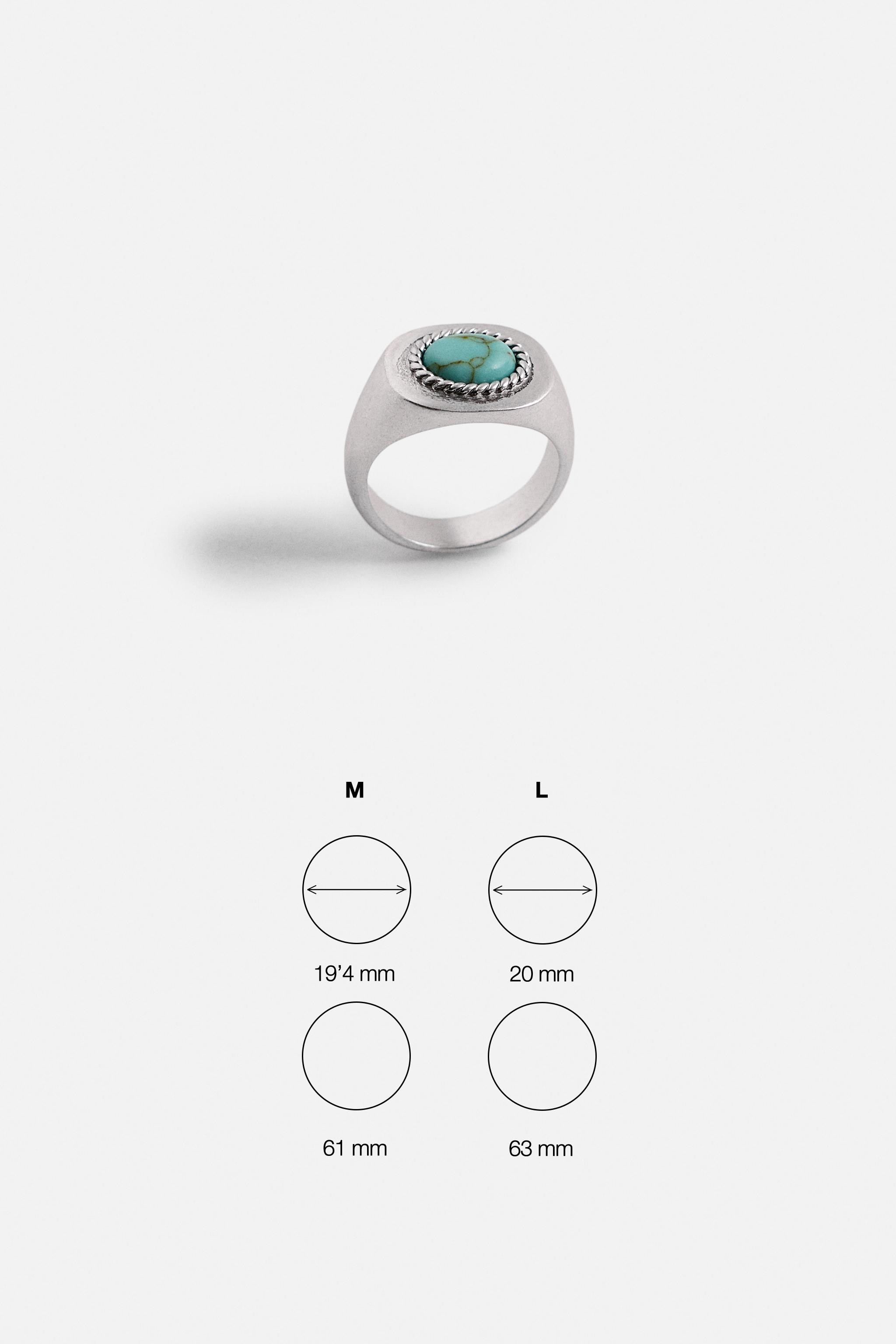 BAGUE COMBINÉE PIERRE TURQUOISE