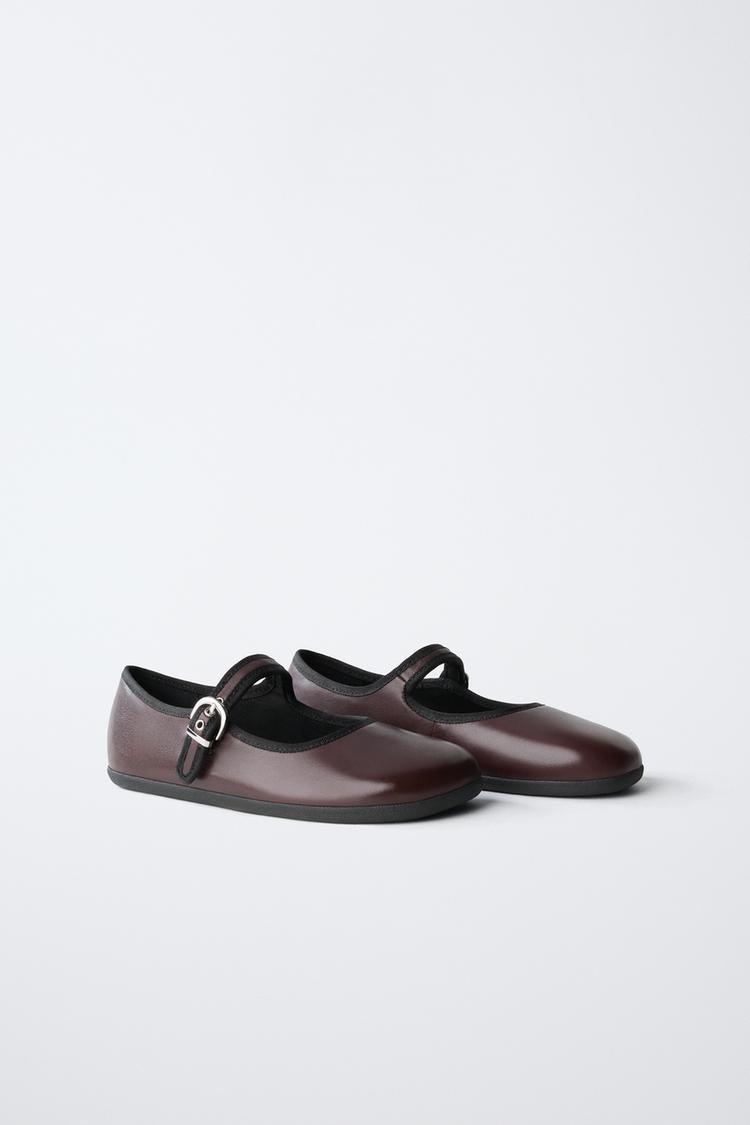 Zapatos bailarina de cuero estilo barefoot 3