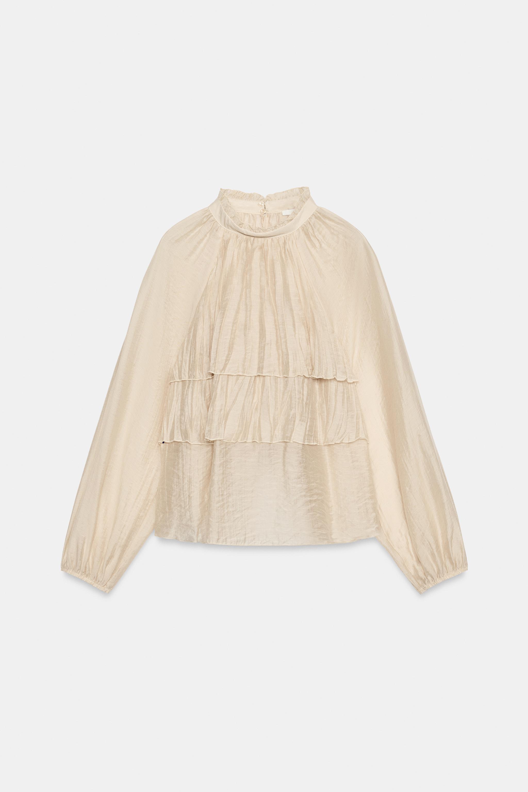 BLOUSE À VOLANTS