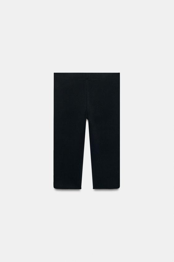 LEGGINGS CAPRI ABERTURAS - Negro / Blanco de Zara - Imagen 0