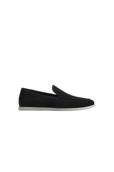 CASUAL LEATHER LOAFERS - Black by Zara
