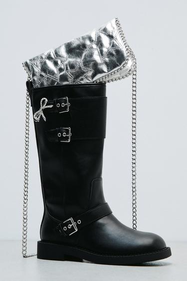 METALLIC-TASCHE MIT STERNEN - Silber von Zara