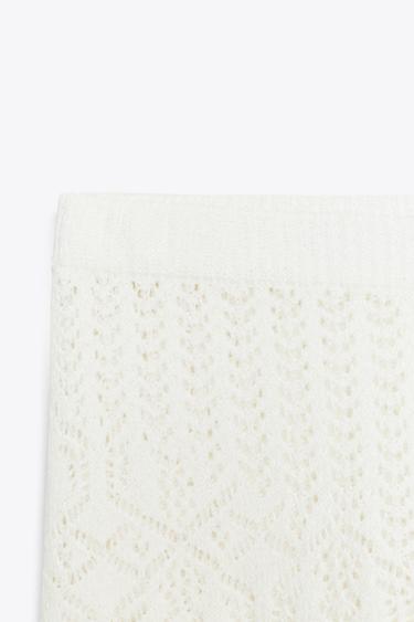 CUT-OUT SHORTS - Ecru by Zara - Image 6