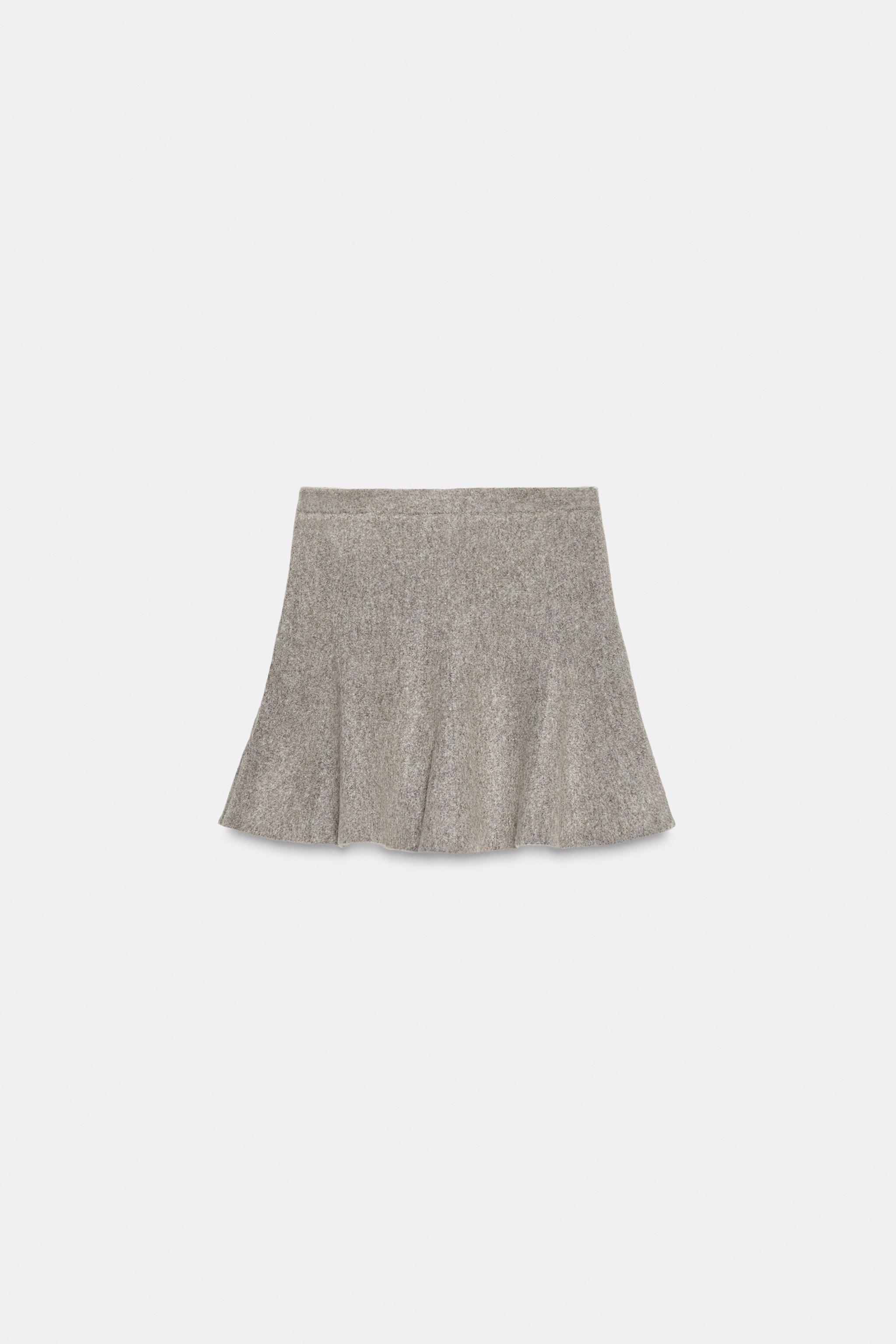 新品未使用 eaphi SPANGLE KNIT MINI SKIRT spangle-knit-mini-skirt_brown.