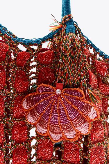BEADED BRAIDED MAXI BAG - Multicoloured by Zara - Image 3