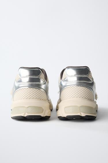 BASKETS SPORTIVES FANTAISIE - Argent de Zara - Image 5